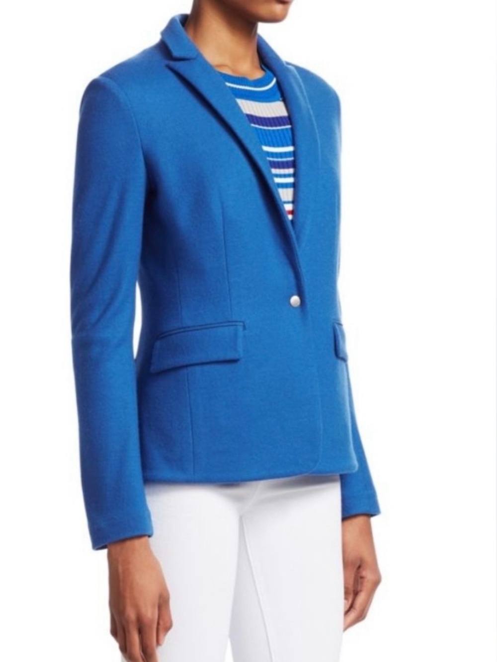 rag & bone Vibrant Blue Single-Button Tailored Blazer